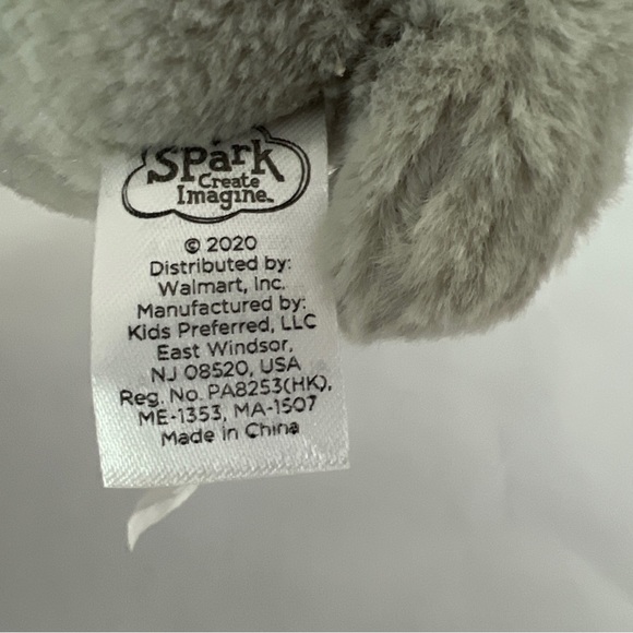 Spark Create Imagine Teddy Bear 8" Plush Stuffed Animal Gray Turquoise Walmart - Picture 5 of 7